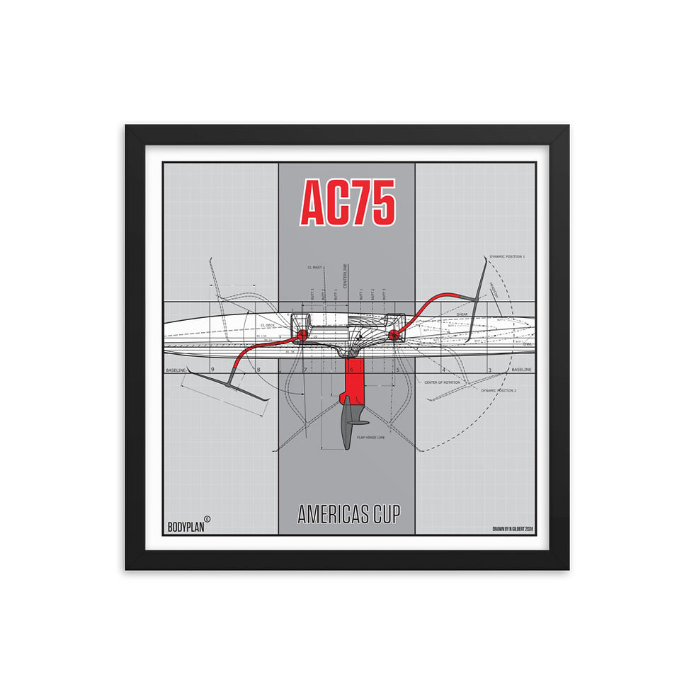 Thumbnail: BODYPLAN AC75 Framed poster
