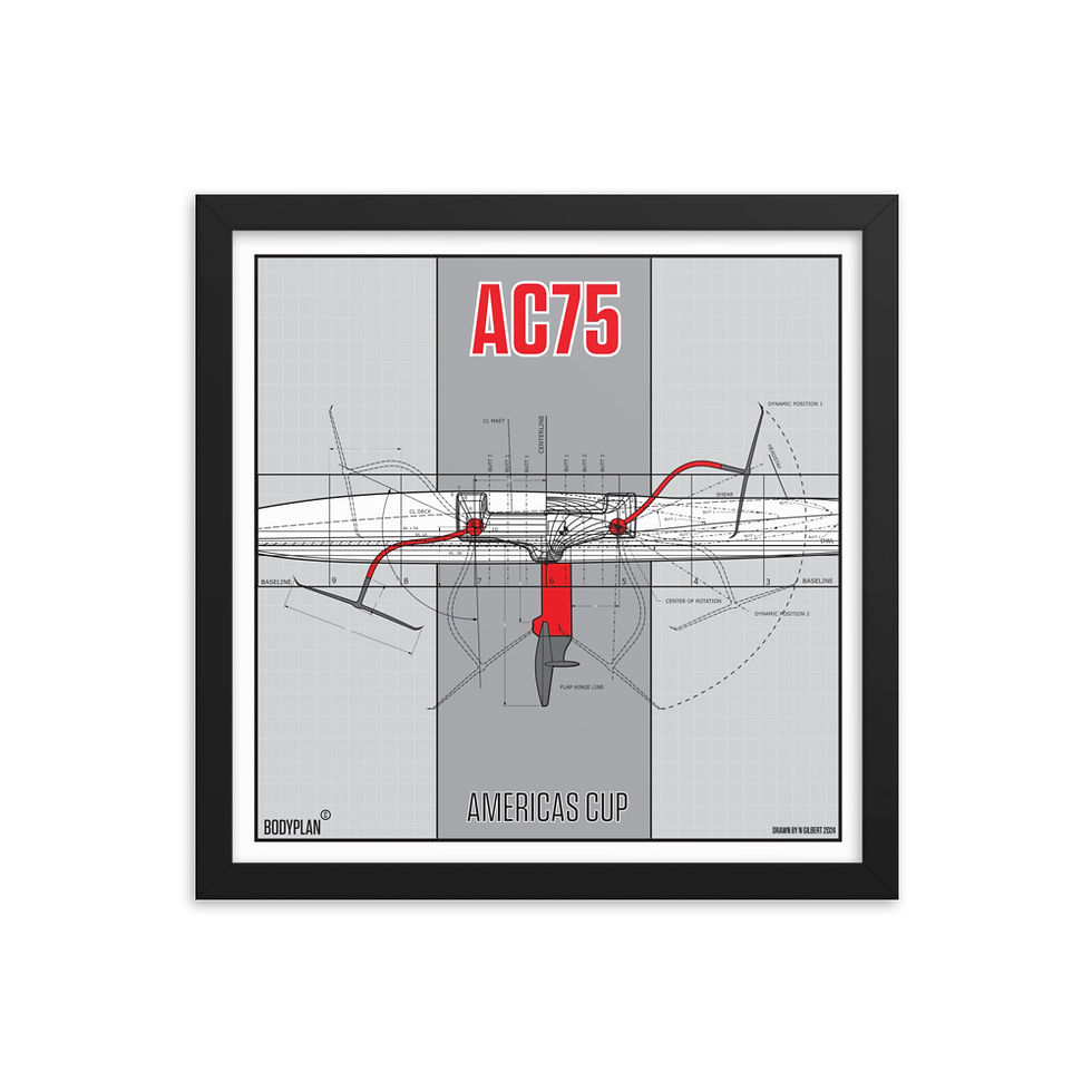 Thumbnail: BODYPLAN AC75 Framed poster