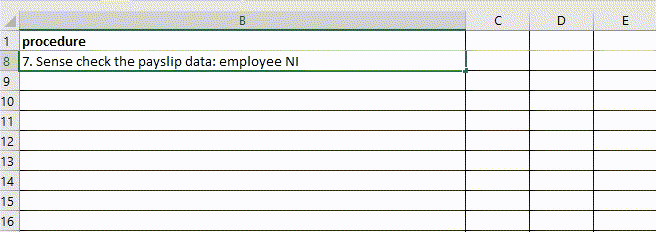 Documenting spreadsheet procedures