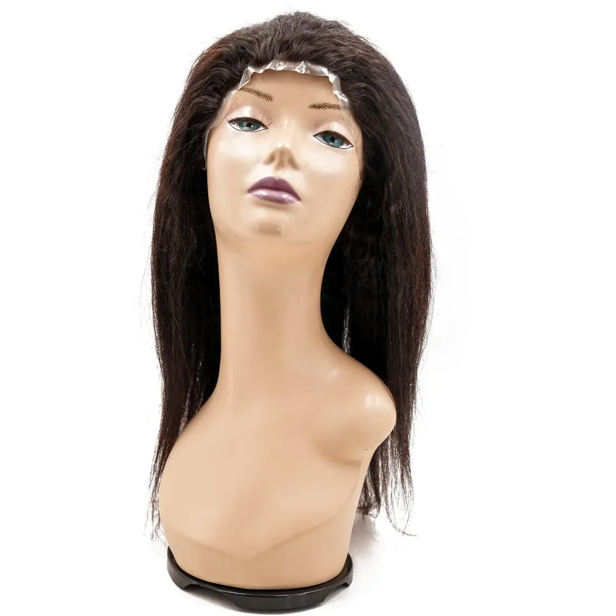 Polyurethane Medical Wig Kinky Straight 