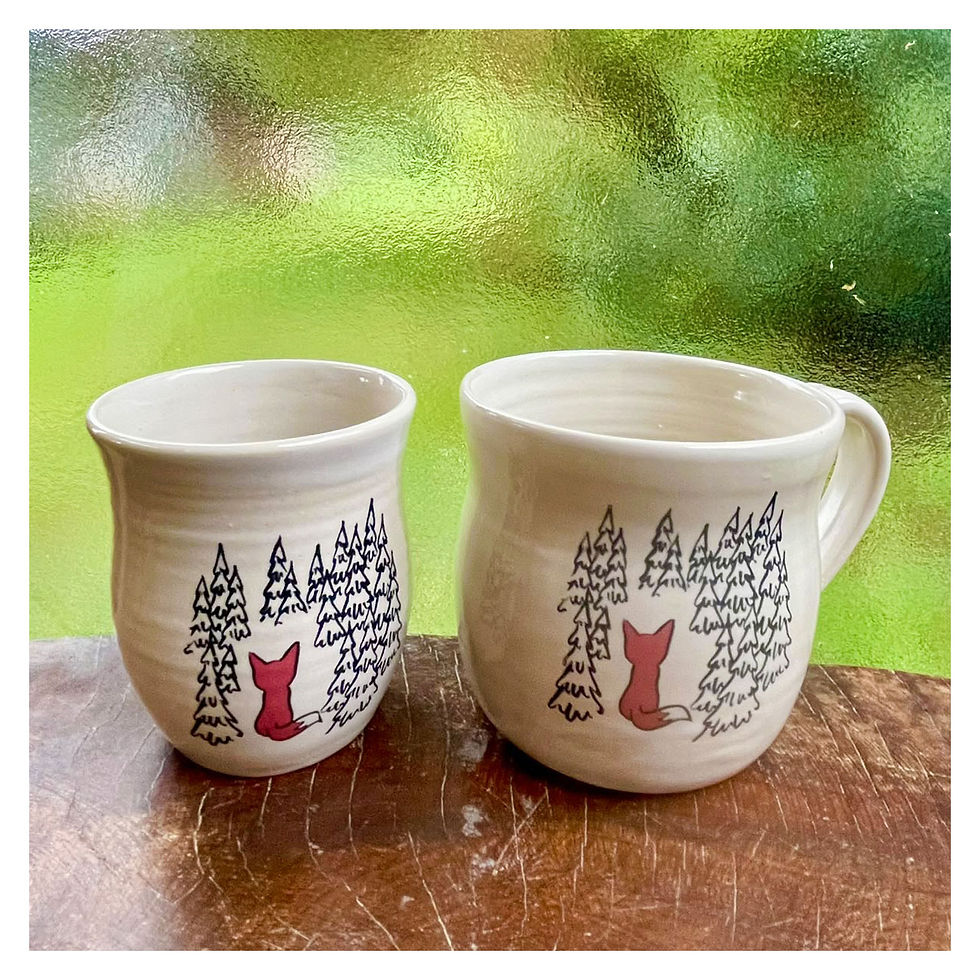 Miniature : Tasse expresso grès blanc