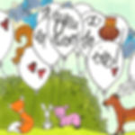 "Happy Birthday" Balloons folded card