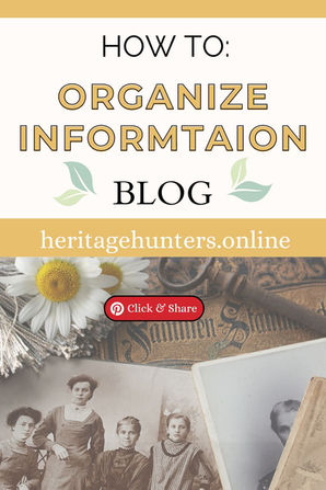 How to Organize your Information