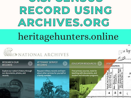 How to Search Within the 1950 U.S. Census Record Using Archives.org