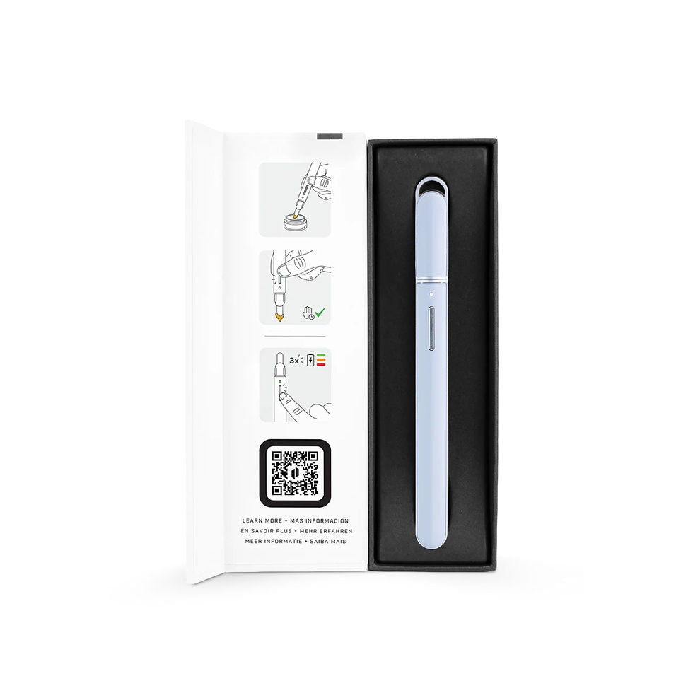 Puffco Hot Knife Haze unboxed with device inside case