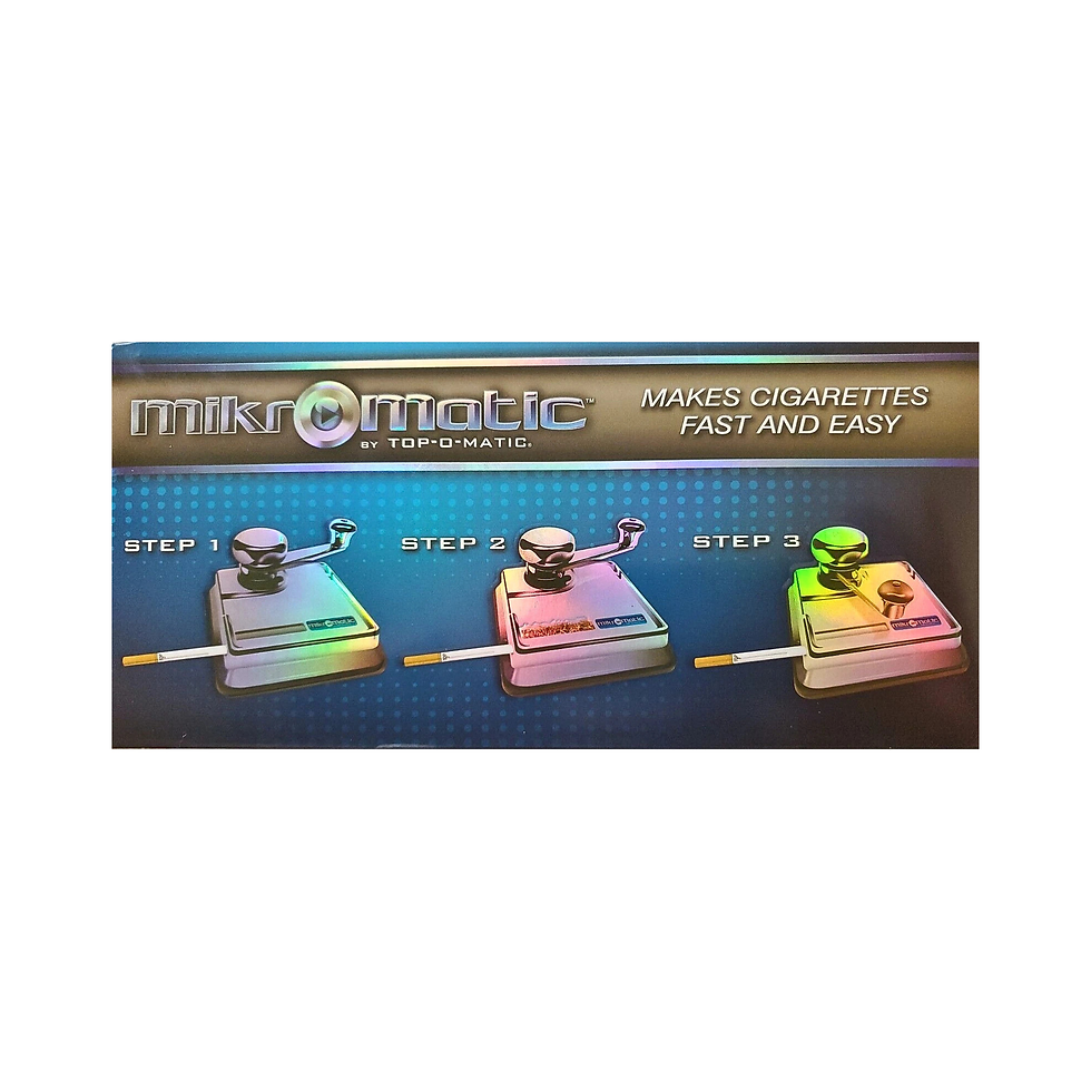 Thumbnail: Mikromatic cigarette machine demonstrating step-by-step cigarette injection process
