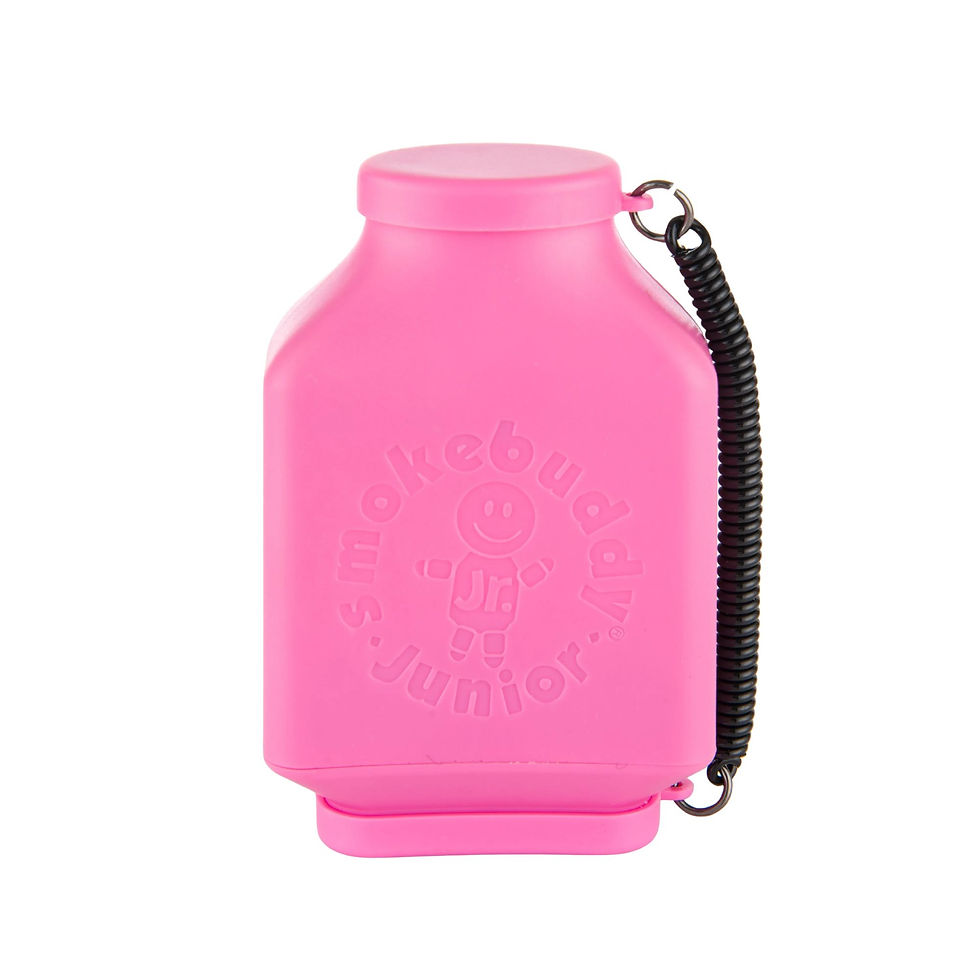 Thumbnail: Smokebuddy Junior Pink personal air filter back view with embossed logo