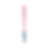 South Beach pre-rolled cone with pink-to-teal ombré and blue tip