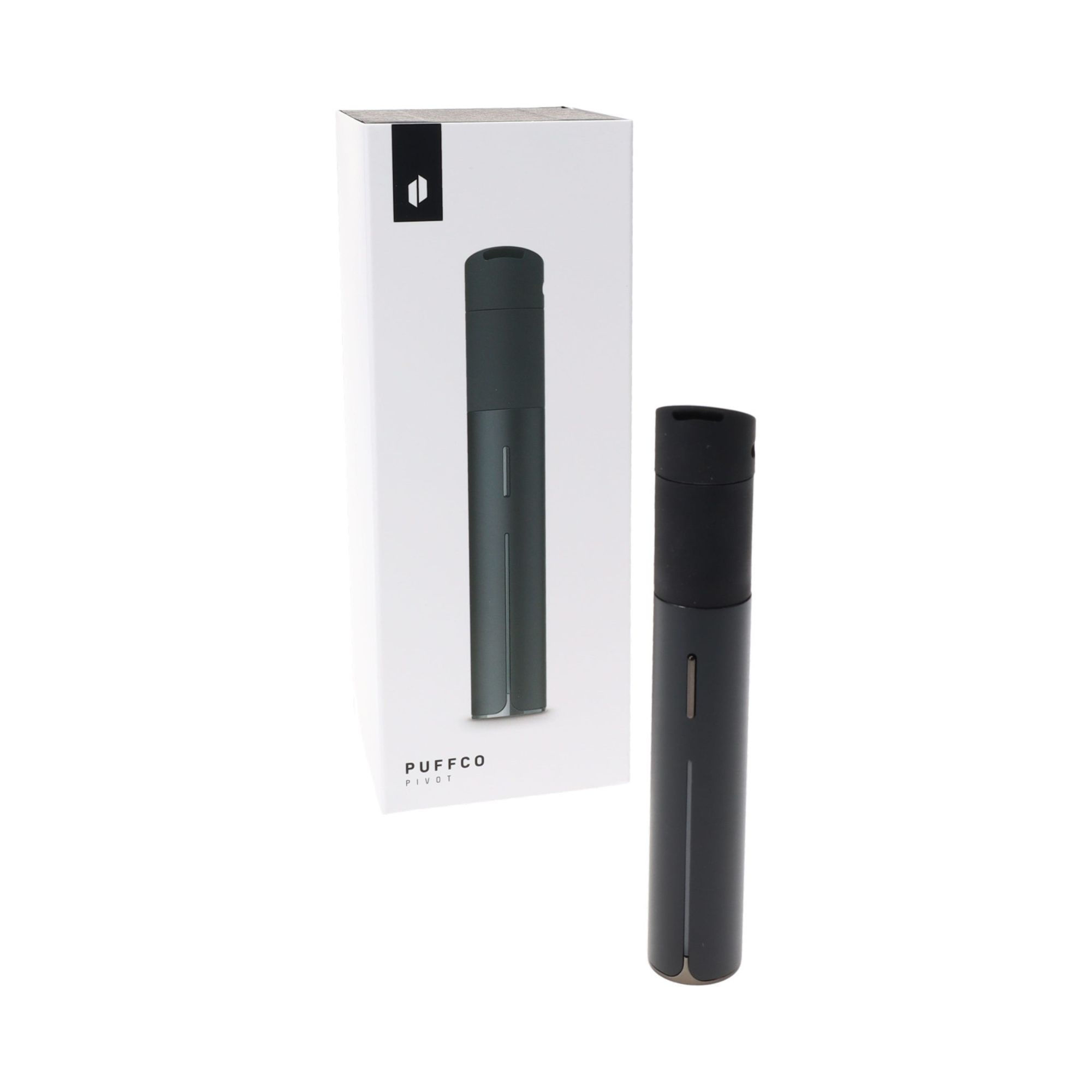 Puffco Pivot Onyx dab pen with retail packaging