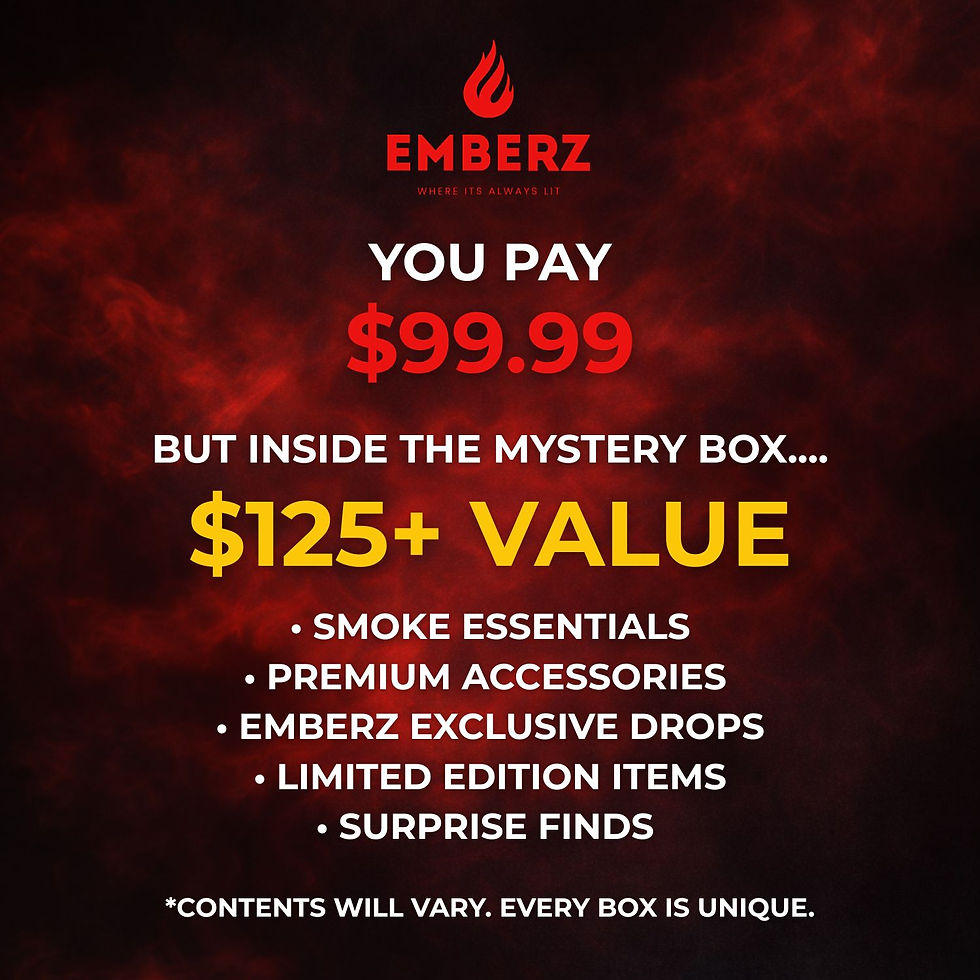 Thumbnail: Emberz Mystery Box Smoke Legend Edition premium curated smoke accessories bundle with $125+ value