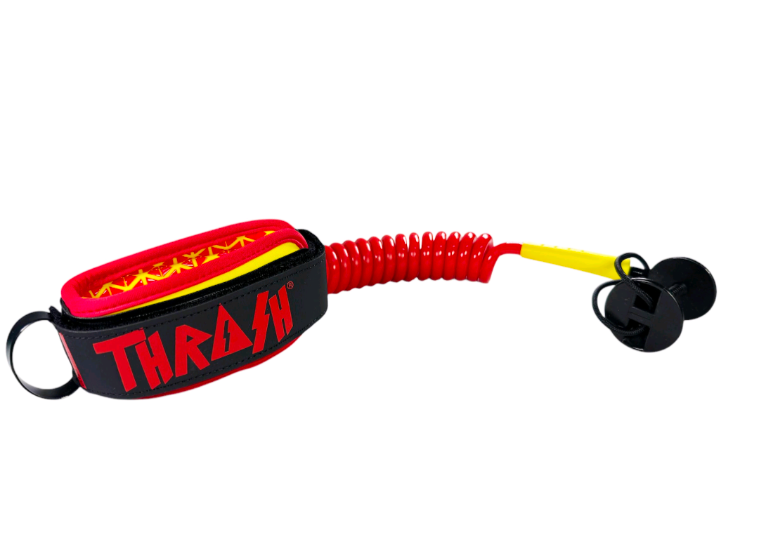 Thrash 9mm Ultra Series X6 Bicep Leash - red/yellow 