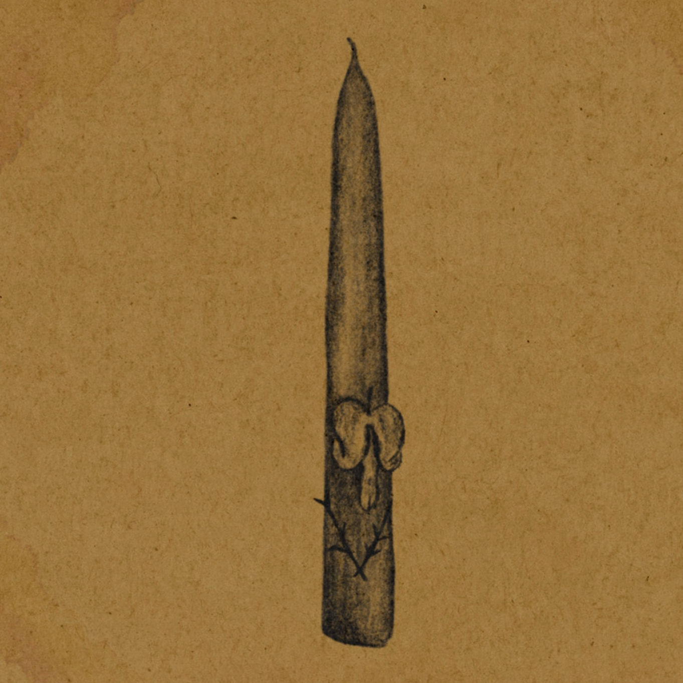 Candle (pressed bleeding heart)