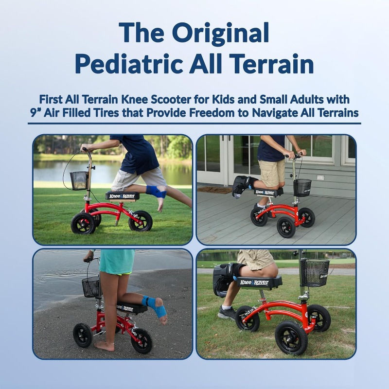 Thumbnail: KneeRover All Terrain Knee Scooter for Kids and Small Adults for Foot Surgery Kn