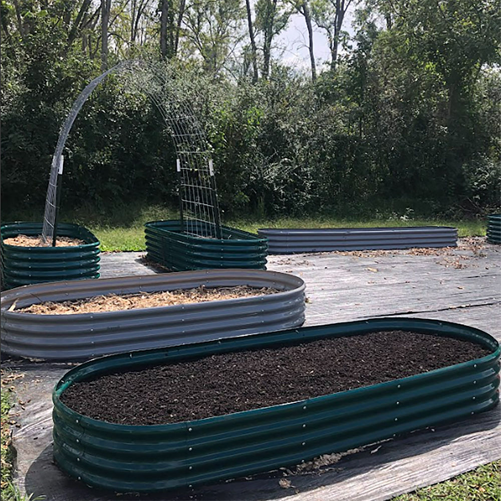 2 Pack 8x3x1FT Galvanized Raised Garden Bed Large Metal Planter Box Kit Elevated