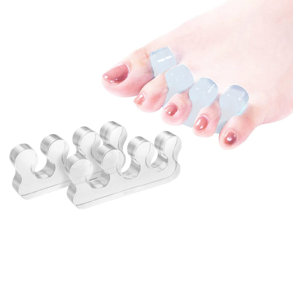 Thumbnail: 1Pair Toe Separators for Nail Polish Toe Separator Pedicure Kit Soft Silicone To