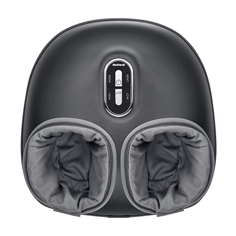 Nekteck Foot Massager Heating Therapy Air Compression Shiatsu Knead Roller Muscl