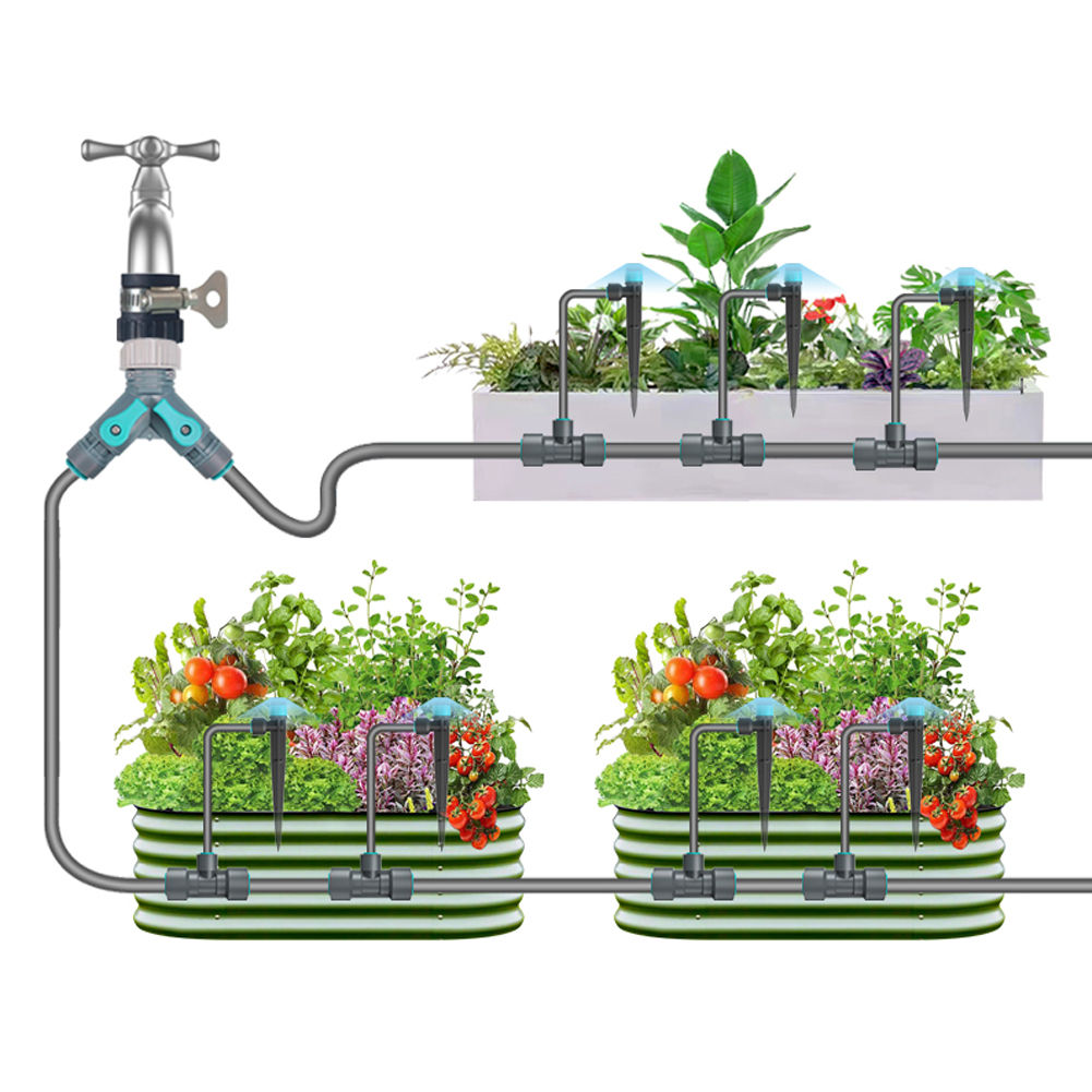 Yieryi 13M Automatic Garden Watering System Kit with Quick Connector Nozzle Drip