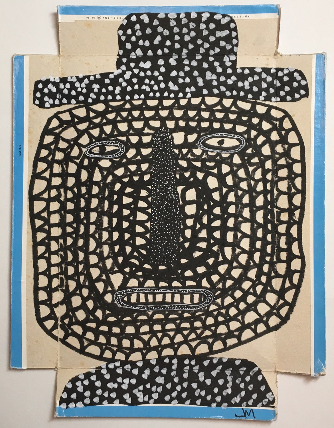 Man.  14 x 12.5 inches.