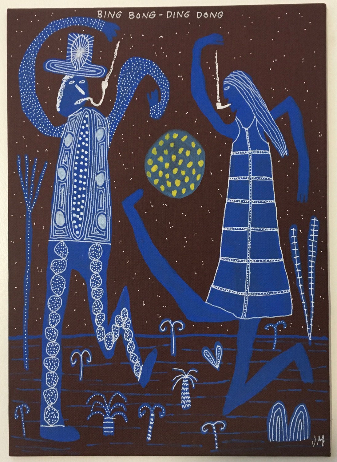 Bing Bong - Ding Dong. 13 x 9.4 inches.