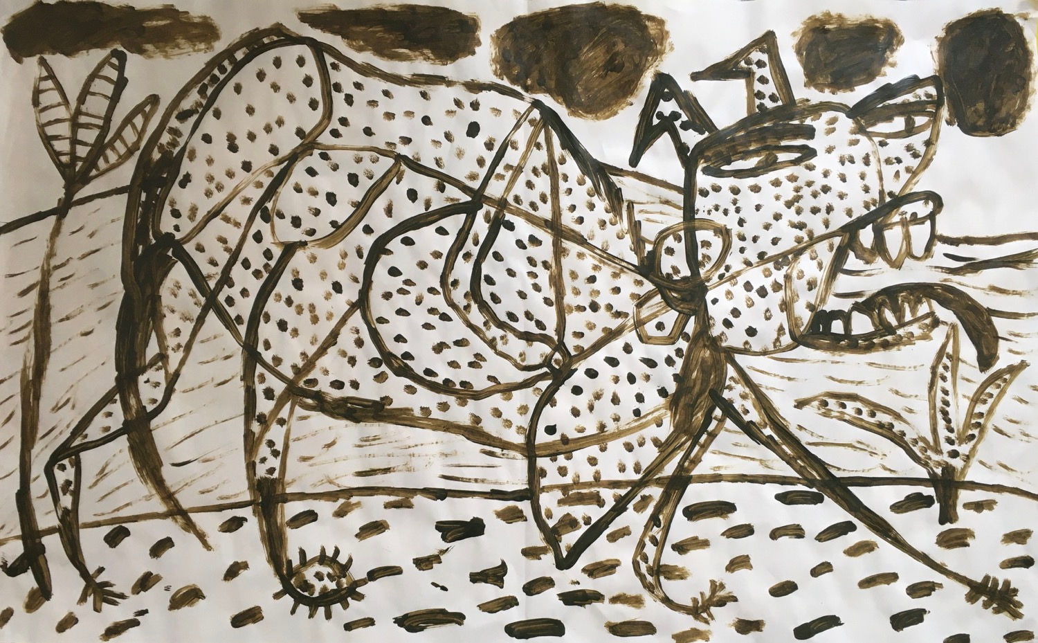 Animal. 31 x 19.5 inches.