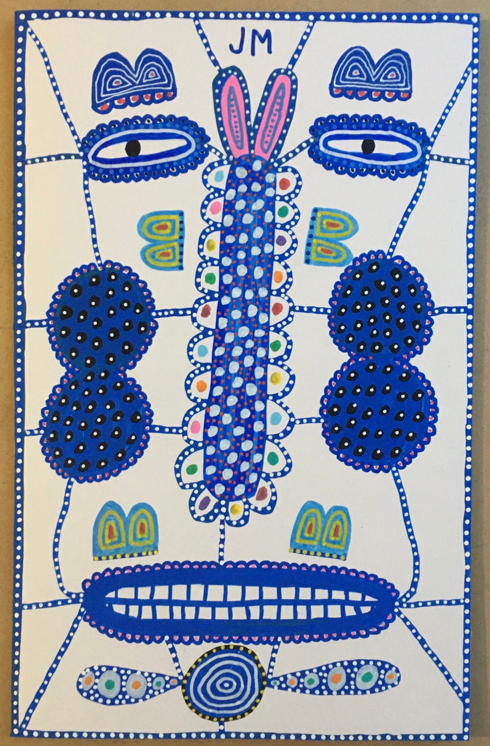 The Face Of A Man. 16.25 x 10.5 inches.