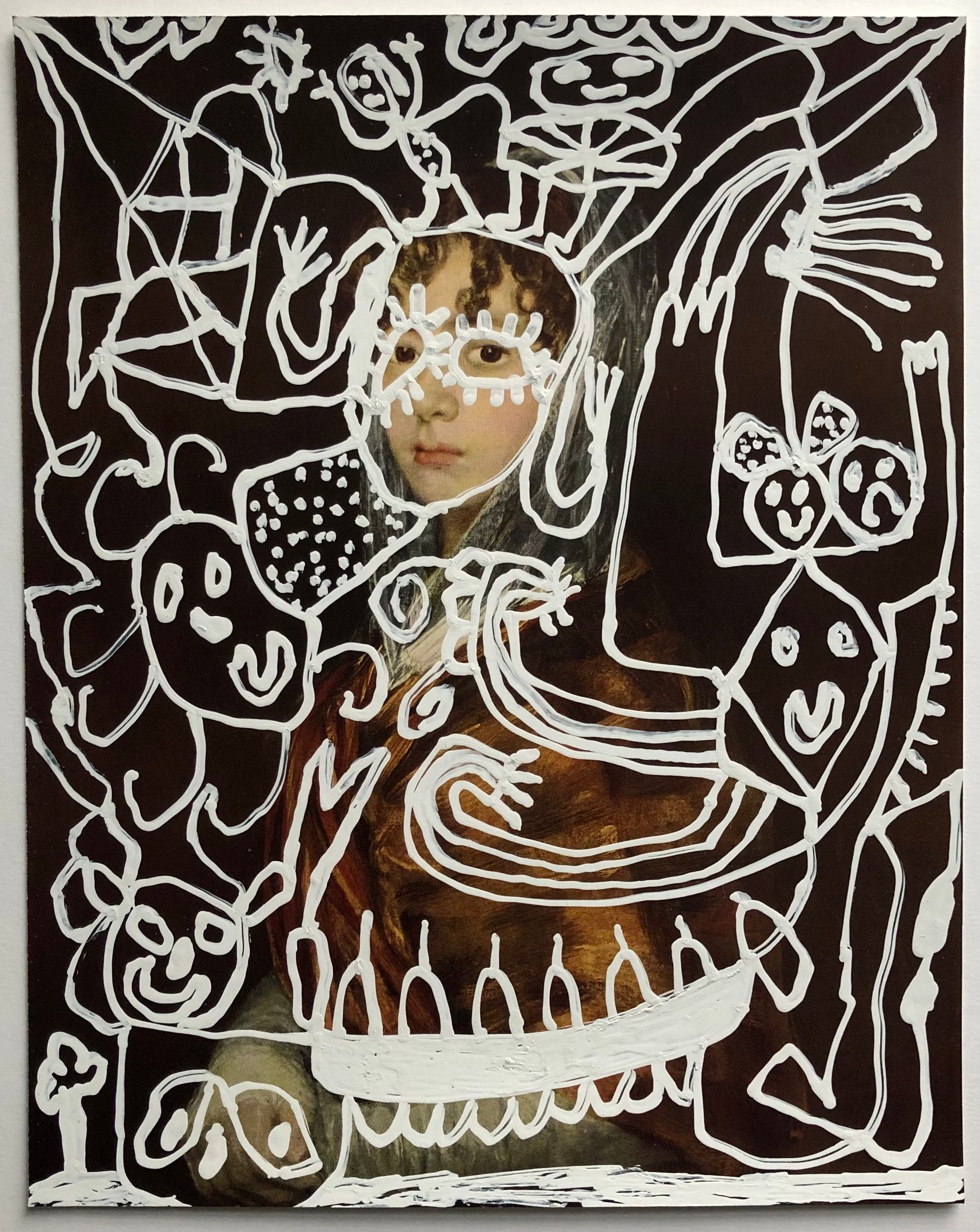 A Lady. 10” x 8”.