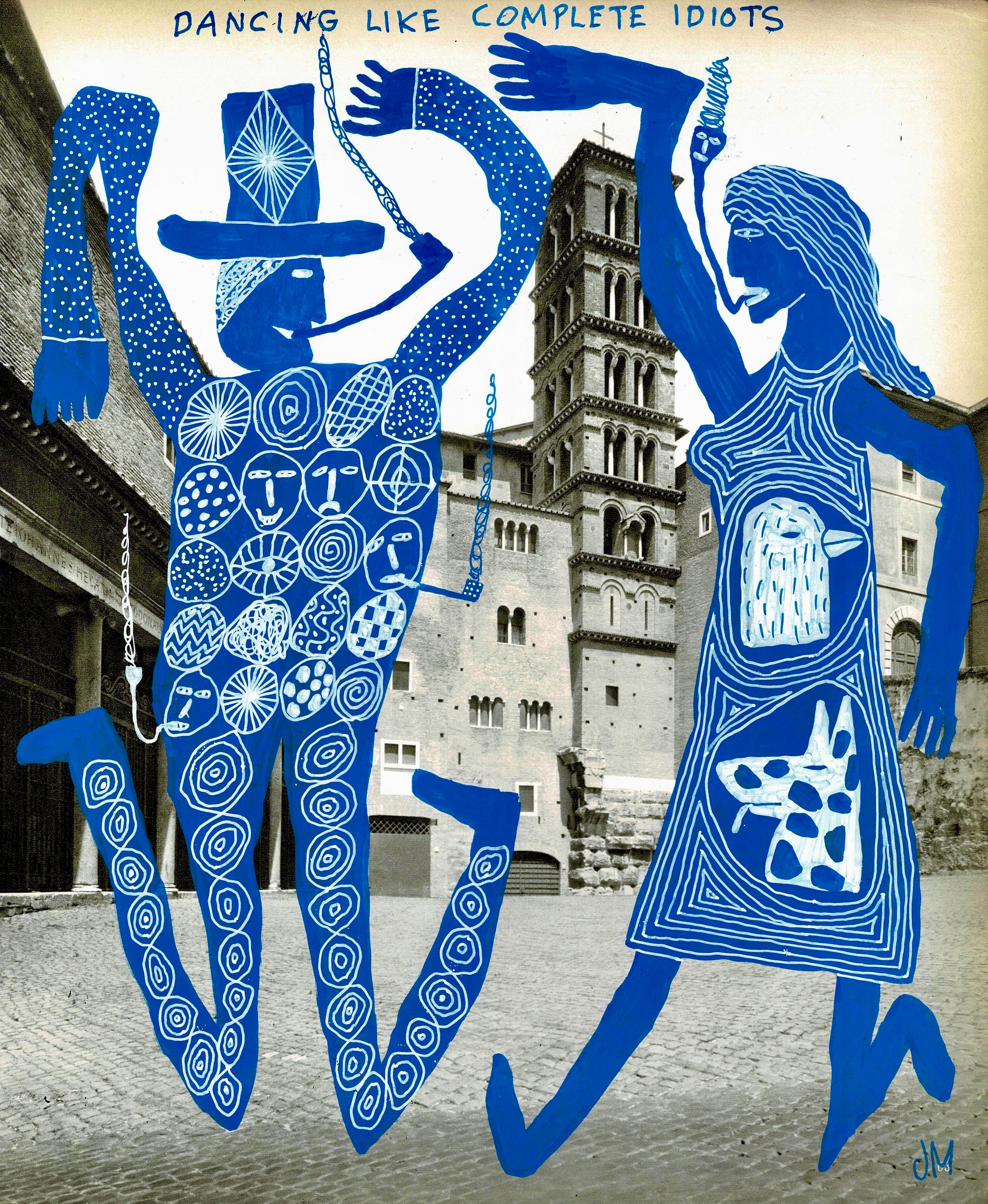 Dancing Like Complete Idiots. A4 Print. Larger size options available.