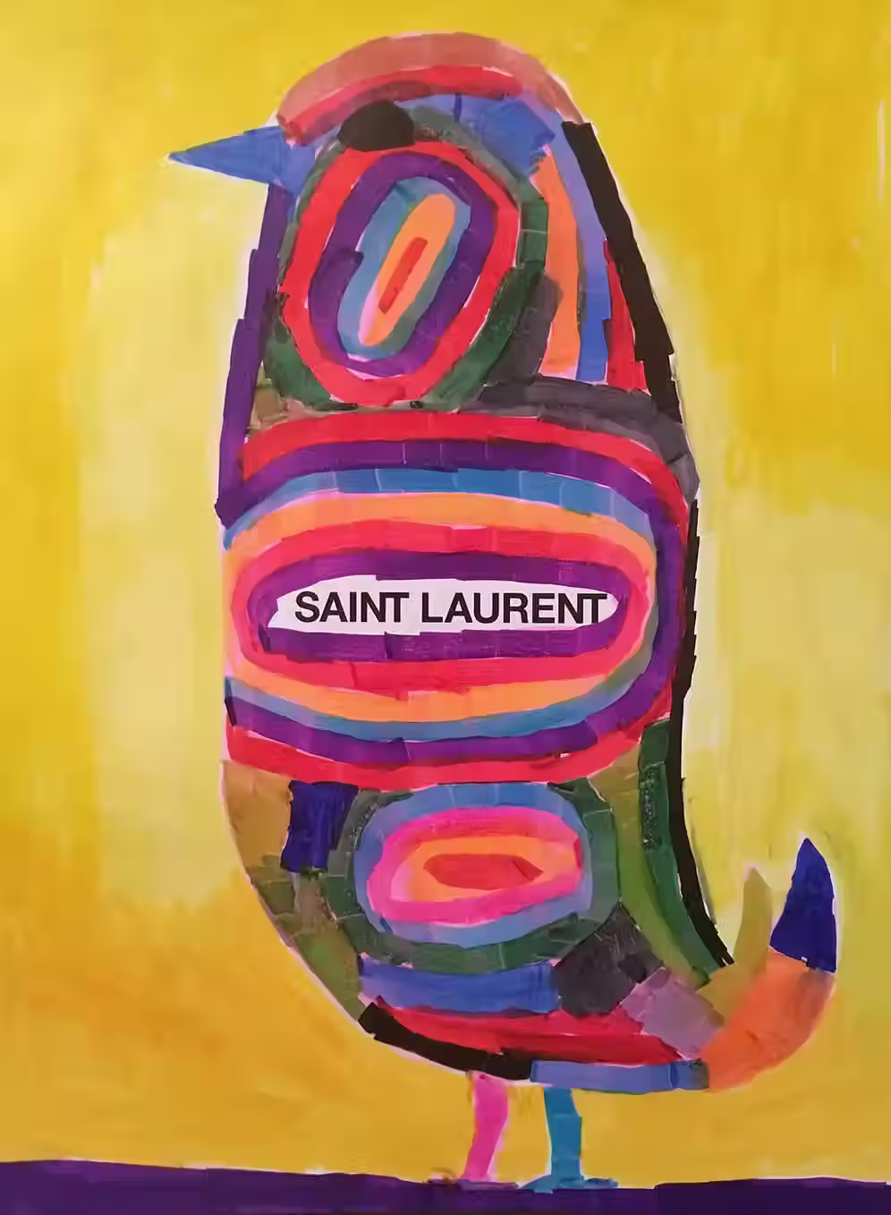 Saint Laurent. A4 Print. Larger size options available.