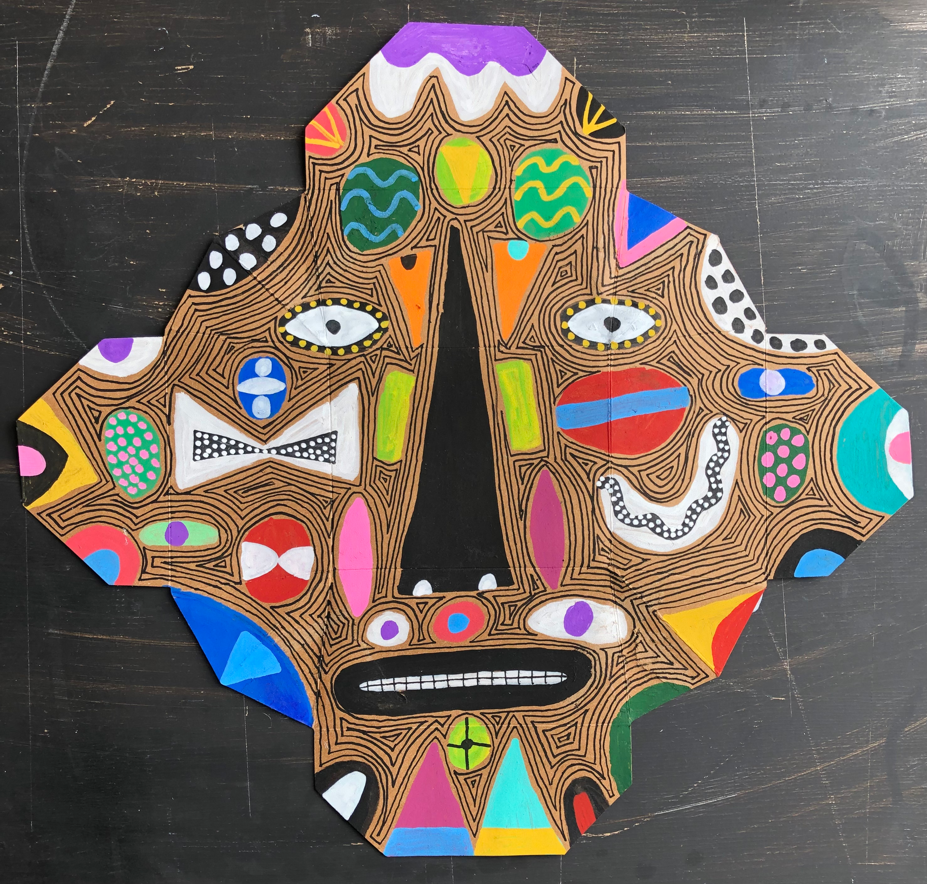 Self Portrait. 14.25” x 13.4”.