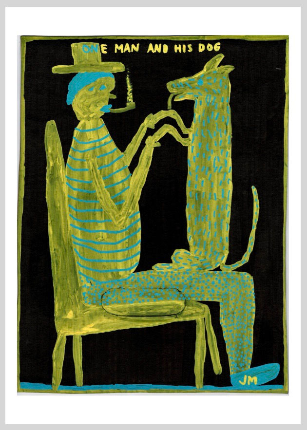 One Man And His Dog. Print.