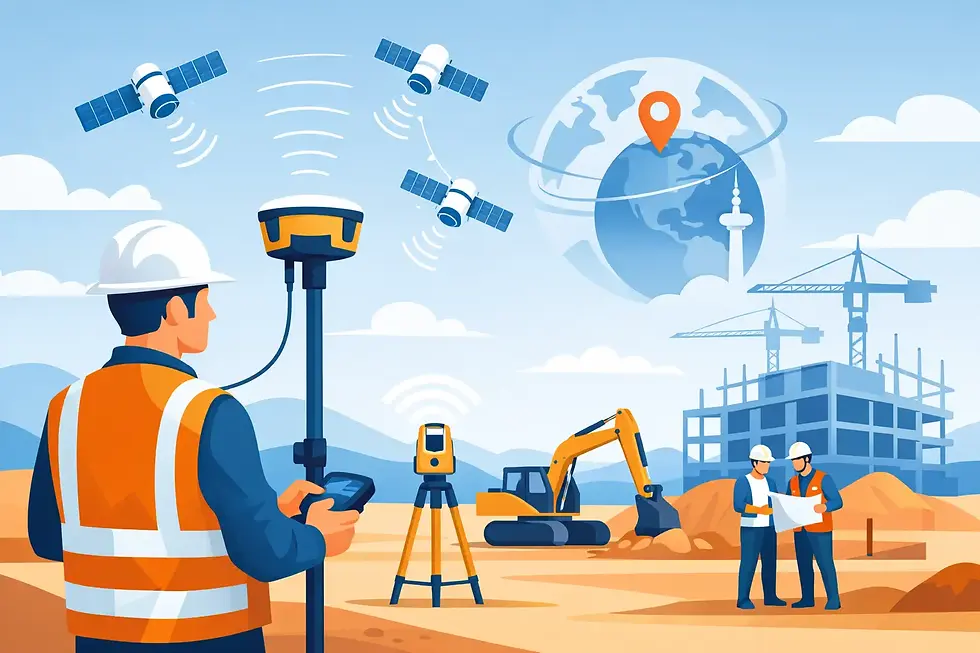 Como usar GNSS RTK em obras com precisão