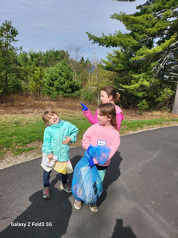 We had help from all ages on Valley Clean Up Day. Sisters Brynn, Brooke & Sawyer Szetela were a big help!
