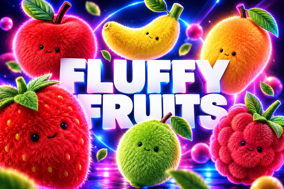 Fluffy Fruits 3D icon pack thumbnail with cozy plush fruit characters