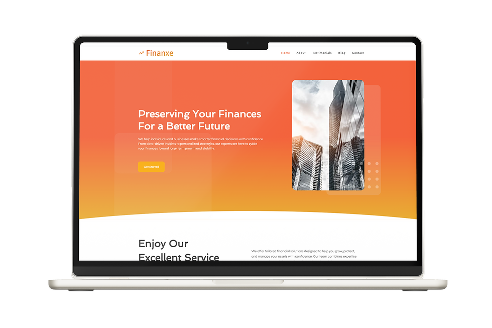A sleek, professional Wix Studio template crafted for finance and consulting firms.