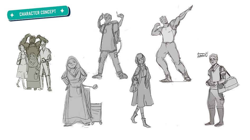 A Collection of Character Concepts for Makcik & Magicks