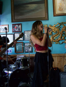 hailey hermida performs punk rock pop show live in long beach at pike bar