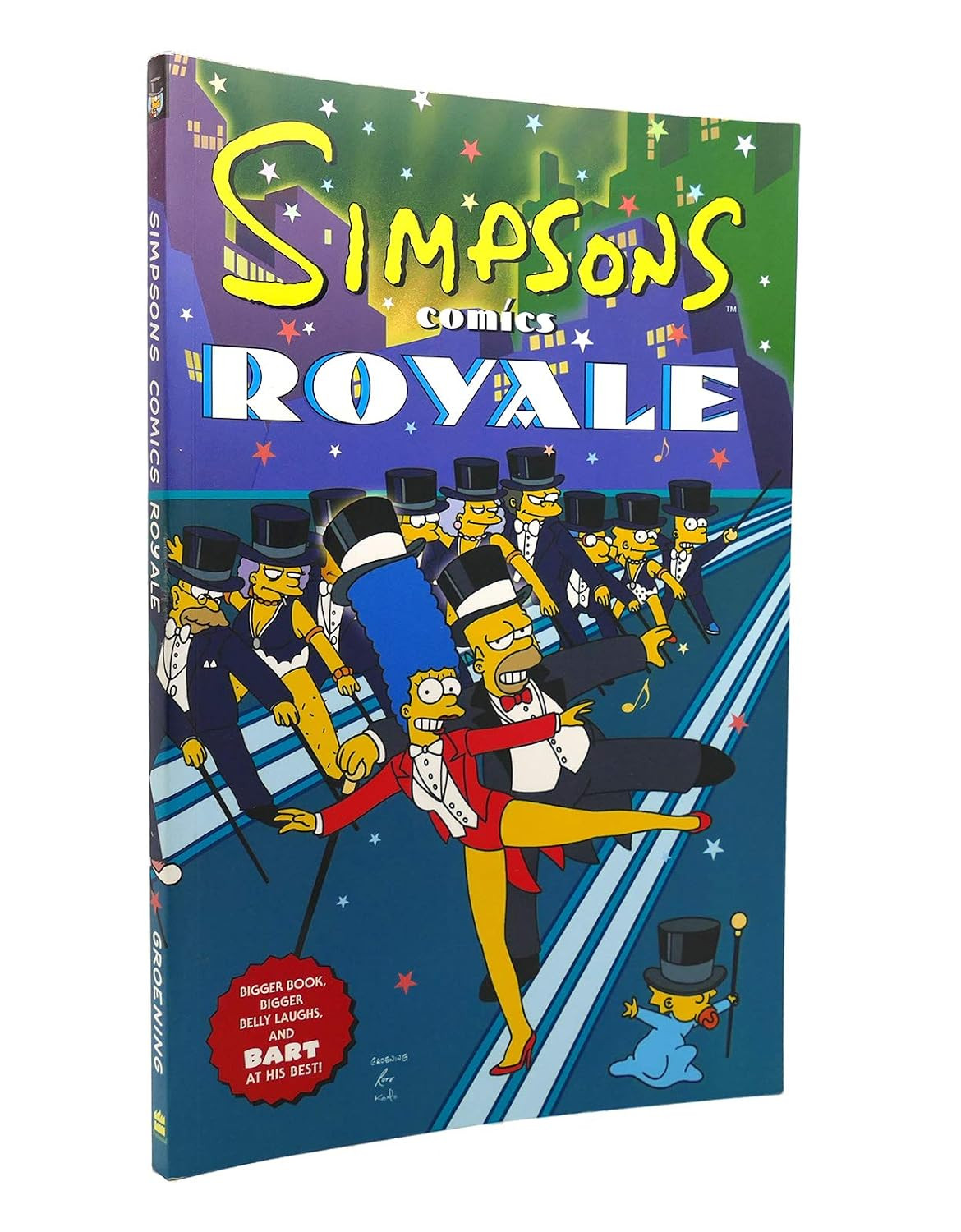 Simpsons Comics Royale treasury cover with high-gloss finish and vibrant colors.