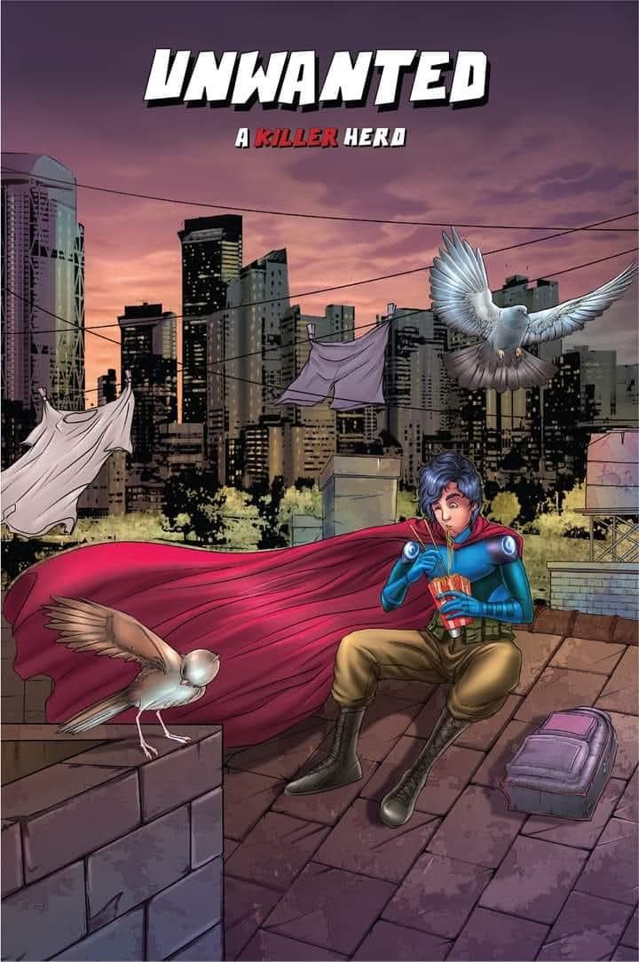 Unwanted: A Killer Hero English comic book cover