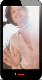 Smart Phone with Smiling Girl