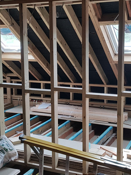 stud wall loft conversion carpentry joinery