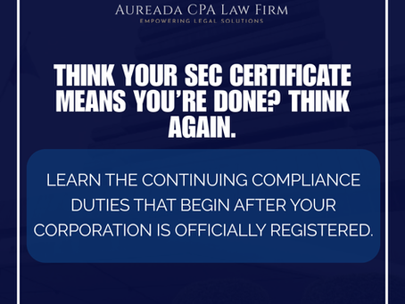 Frequently Asked Questions: Why Your SEC Certificate Is Only the Beginning of Corporate Compliance