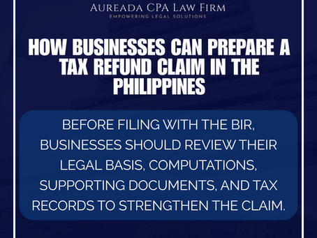 How to File a Tax Refund Claim in the Philippines: Step-by-Step Guide