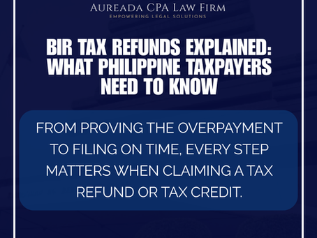 Tax Refund Philippines: Legal Process for Recovering Overpaid Taxes from the BIR