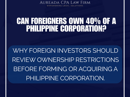The 40% Foreign Ownership Rule Explained