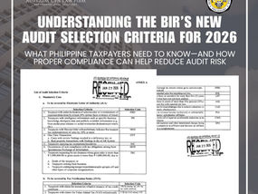 What Are the New BIR Audit Selection Criteria and How Can Taxpayers Reduce Audit Risk?