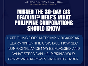 Late GIS Filing in the Philippines: Risks, SEC Penalties, and Practical Remedies