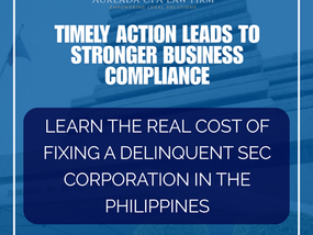 How Much Does It Cost to Fix a Delinquent SEC Corporation in the Philippines?