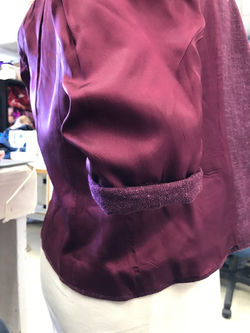 Blazer cuff finished