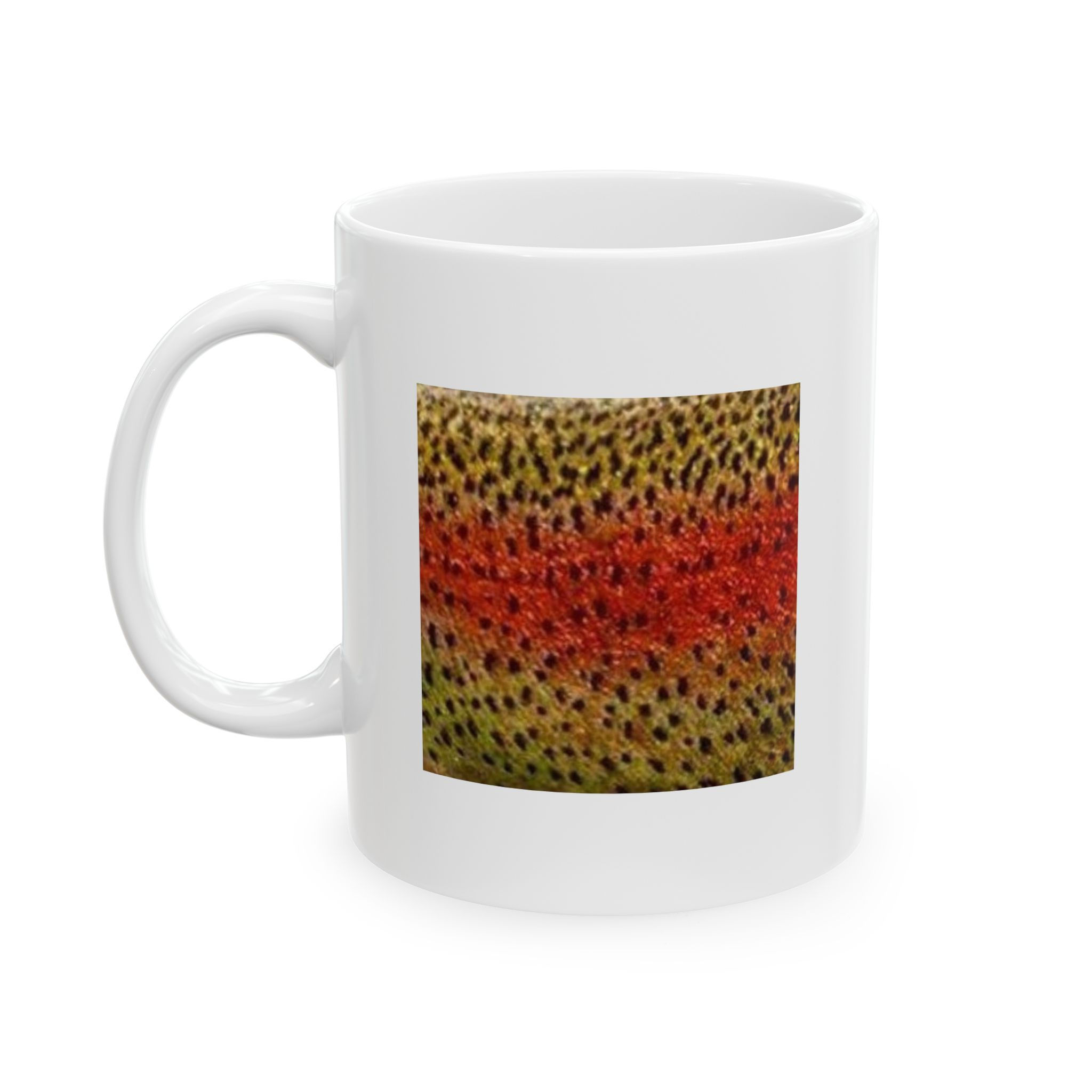 Trout Bum Print Ceramic Coffee Cup (11oz)