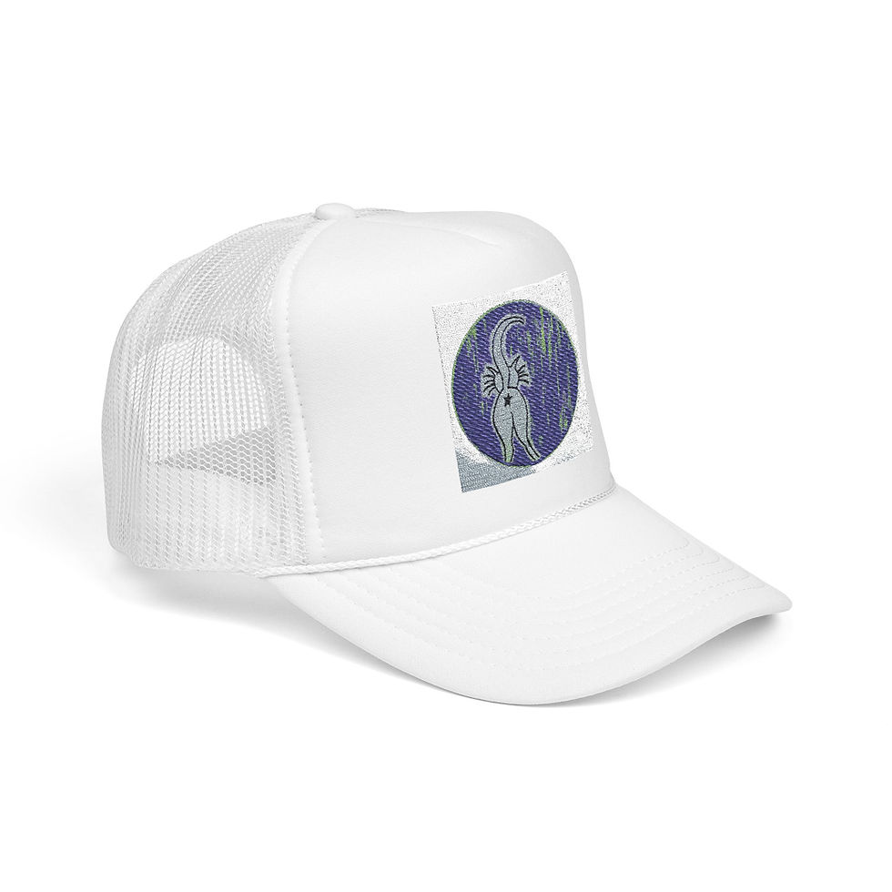 Thumbnail: Embroidered Foam Trucker Hat, Casual Funky Hat, Summer Accessory
